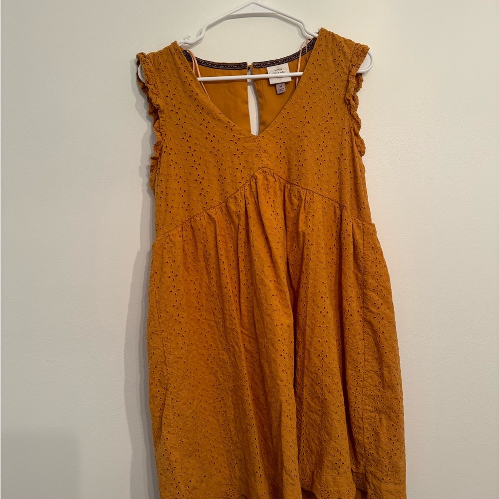 Knox Rose Yellow Ruffled Sundress with Flutter Sleeves - Picture 2 of 4